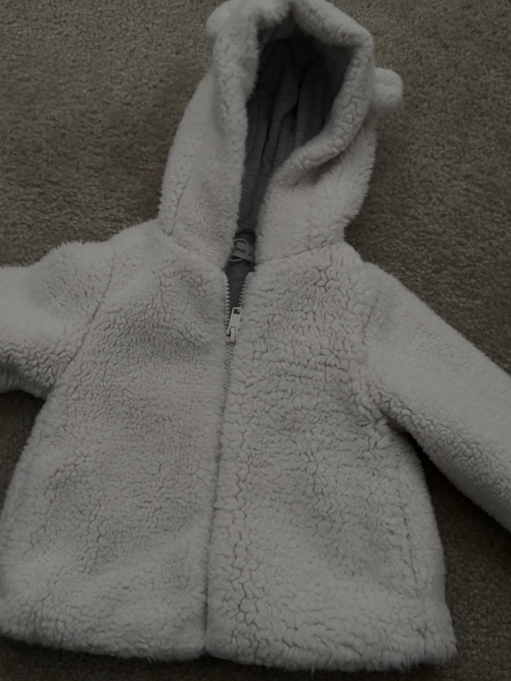 Mango  size 9-12 kids Cream Sherpa Jacket